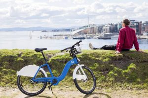 Oslo City Bike Vue sur la mer